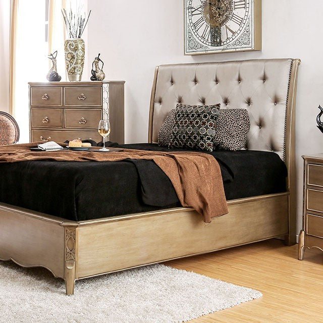 Celine Bed Model Cm7432-E.King Bed By Furniture Of America 