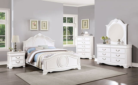 Alecia Bed Model Cm7458Wh-Twin Bed By Furniture Of America 