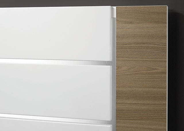 Erlangen Bed Model Cm7462Wh-E.King Bed By Furniture Of America 