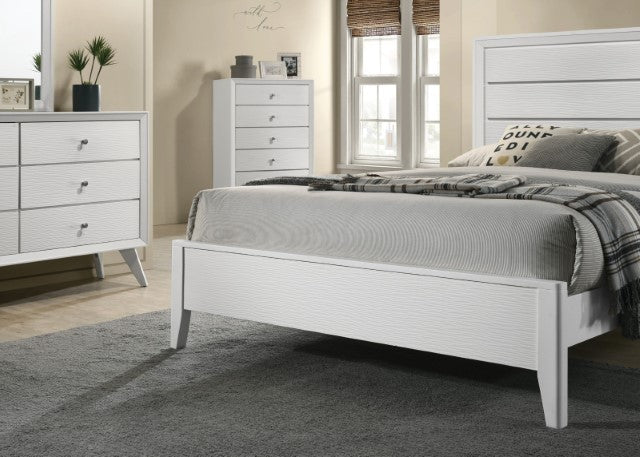 Dortmund Bed Model Cm7465Wh-E.King Bed By Furniture Of America 