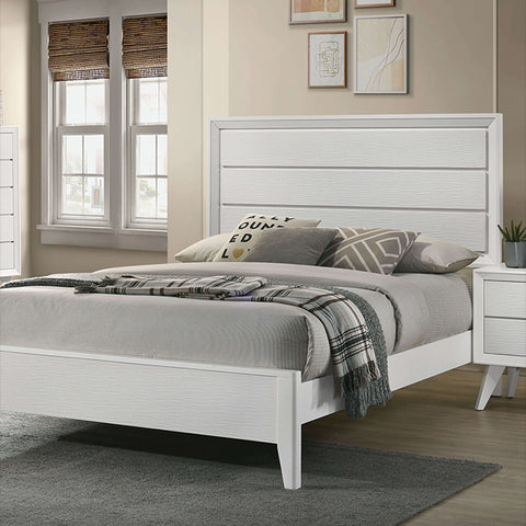 Dortmund Bed Model Cm7465Wh-E.King Bed By Furniture Of America 