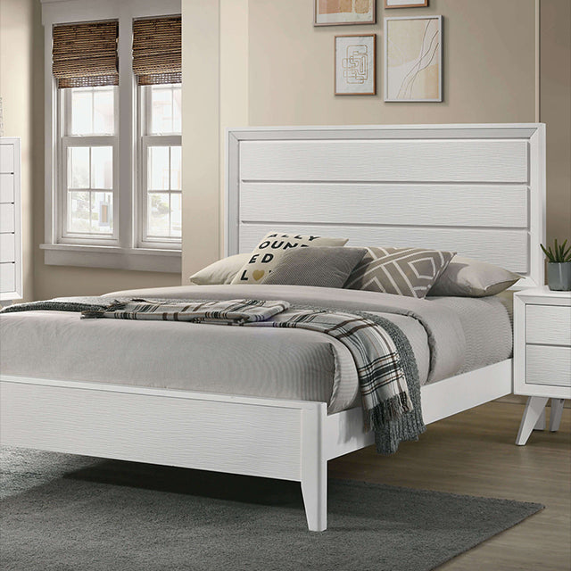 Dortmund Bed Model Cm7465Wh-Queen Bed By Furniture Of America 
