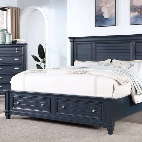 Manzanillo Bed Model Cm7470Bl-E.King Bed By Furniture Of America 