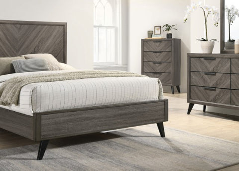 Vagan Bed Model Cm7472Gy-E.King Bed By Furniture Of America 