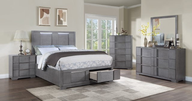 Regulus Bed Model Cm7475Gy By Furniture Of America 