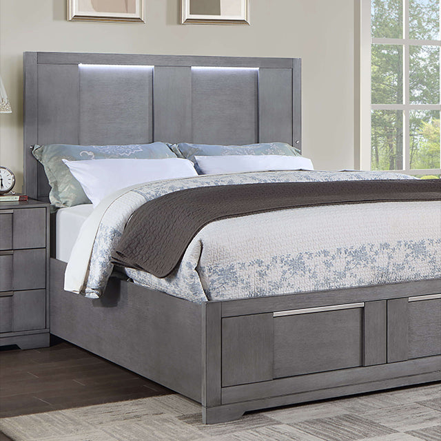 Regulus Bed Model Cm7475Gy By Furniture Of America 