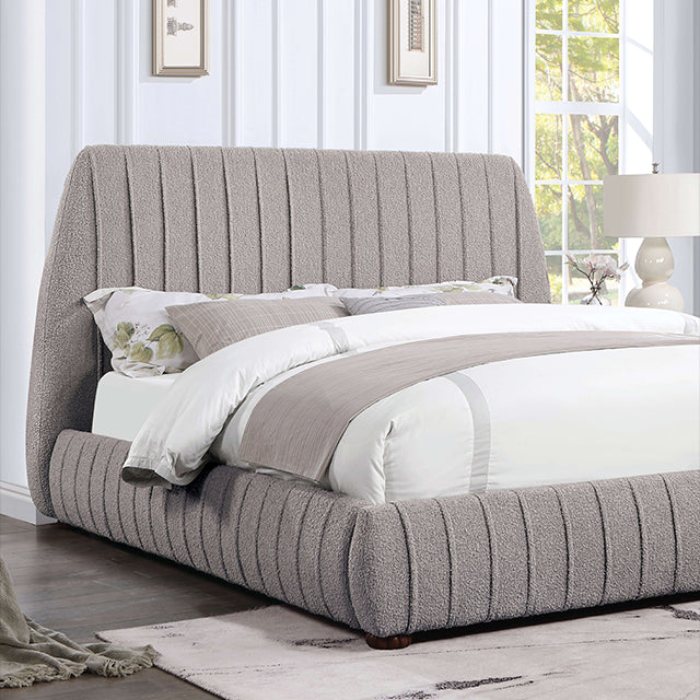 Sherise Bed Model Cm7476Gy-E.King Bed By Furniture Of America 