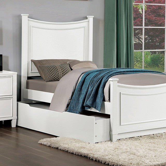 Lycoris Bed Model Cm7477Wh-Twin Bed By Furniture Of America 