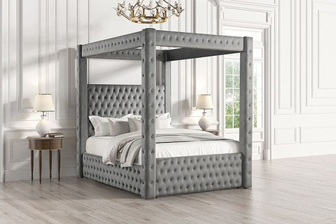 Etherea Bed Model Cm7482Gy-Queen Bed By Furniture Of America 
