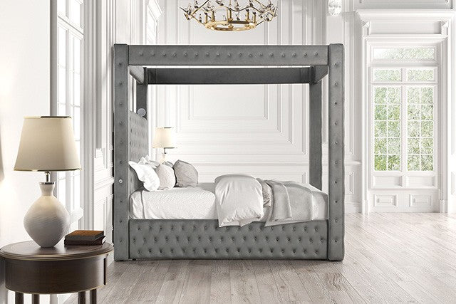 Etherea Bed Model Cm7482Gy-Queen Bed By Furniture Of America 