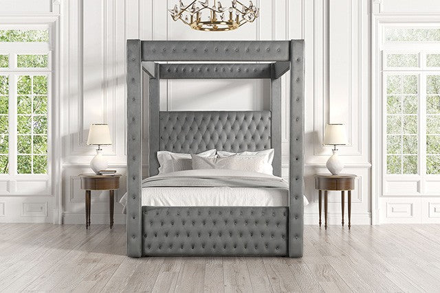 Etherea Bed Model Cm7482Gy-Queen Bed By Furniture Of America 