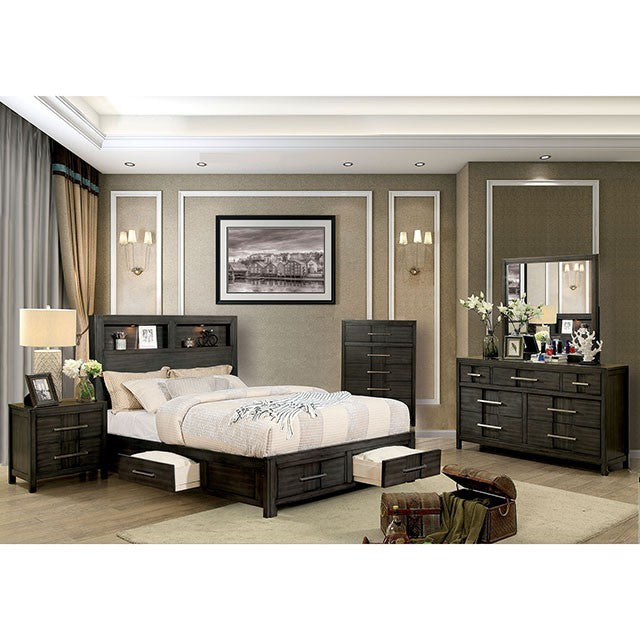 Karla Bed Model Cm7500Gy-E.King Bed By Furniture Of America 