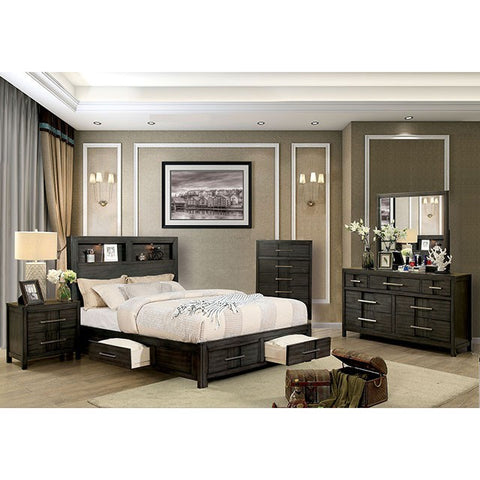 Karla Bed Model Cm7500Gy-E.King Bed By Furniture Of America 