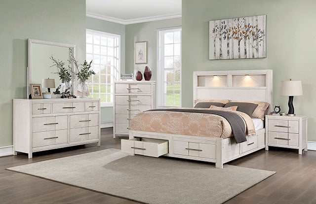 Karla Bed Model Cm7500Wh-Queen Bed By Furniture Of America 