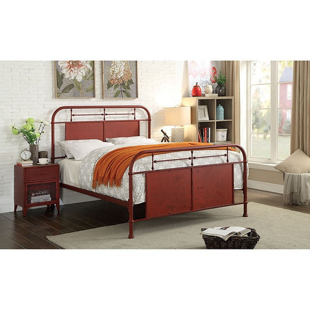 Haldus Bed Model Cm7502Rd-Twin Bed By Furniture Of America 
