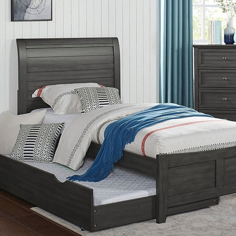 Brogan Bed Model Cm7517Gy-Twin Bed By Furniture Of America 