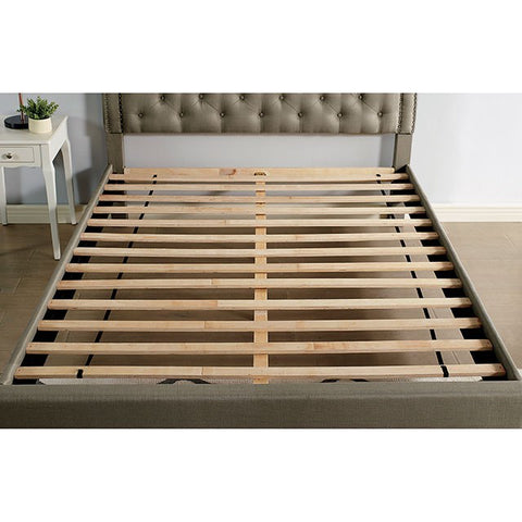 Aubree Bed Model Cm7537Gy-Queen Bed By Furniture Of America 
