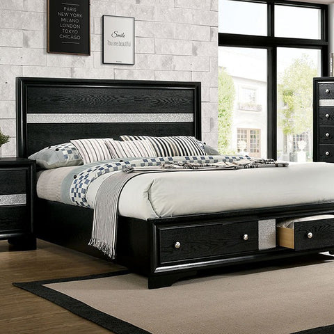Chrissy Bed Model Cm7552Bk By Furniture Of America 
