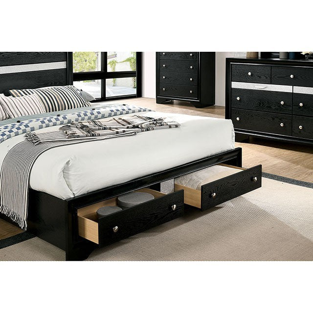 Chrissy Bed Model Cm7552Bk By Furniture Of America 
