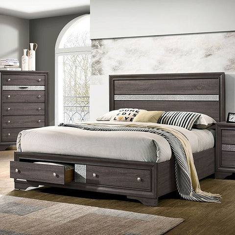 Chrissy Bed Model Cm7552Gy By Furniture Of America 