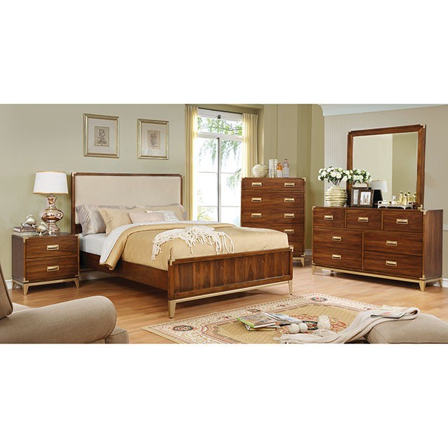 Tychus Bed Model Cm7559F-E.King Bed By Furniture Of America 