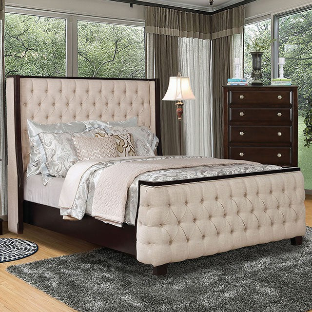 Camille Bed Model Cm7566-E.King Bed By Furniture Of America 