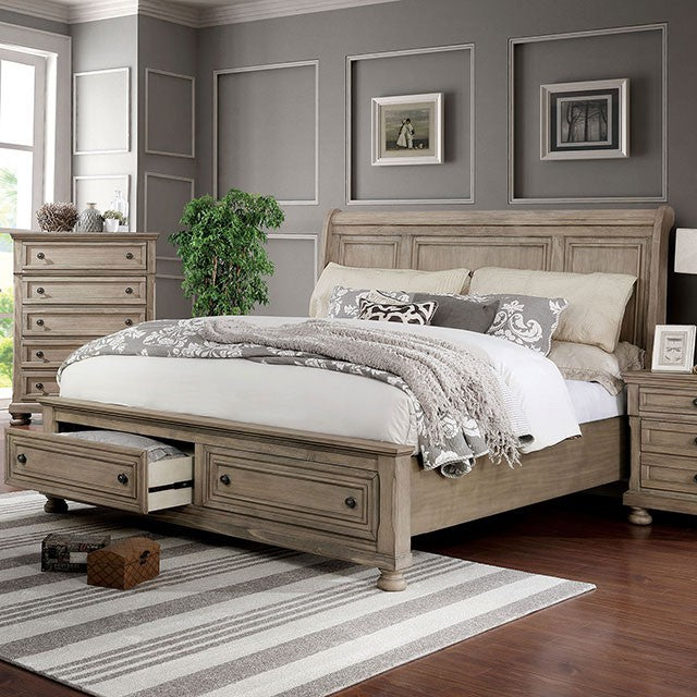 Wells Bed Model Cm7568-Queen Bed By Furniture Of America 