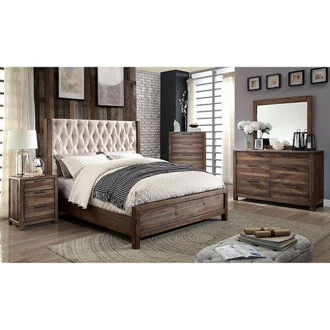 Hutchinson Bed Model Cm7577-E.King Bed By Furniture Of America 