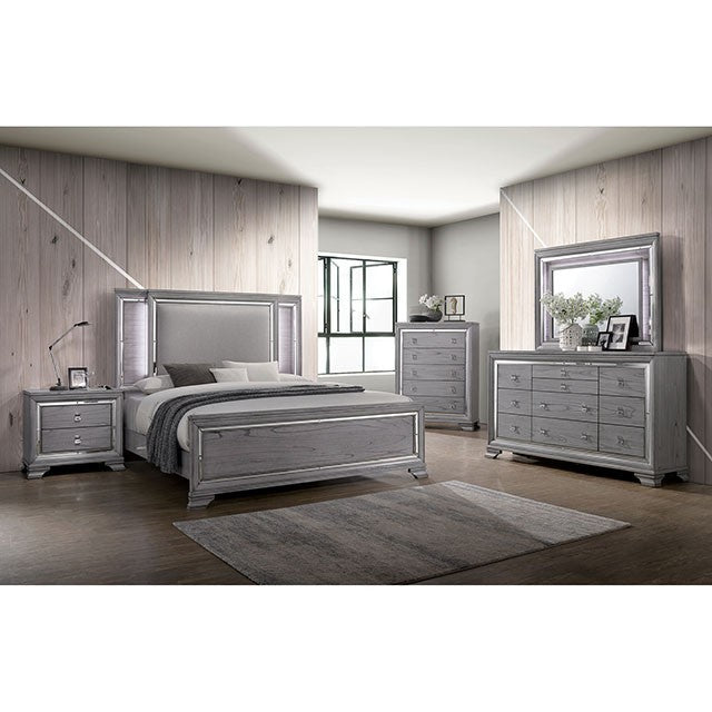 Alanis Bed Model Cm7579-Queen Bed By Furniture Of America 