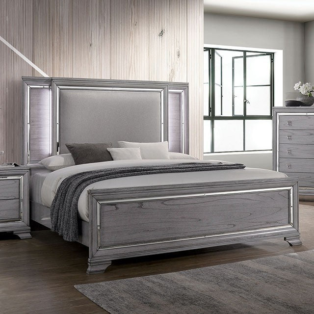 Alanis Bed Model Cm7579-E.King Bed By Furniture Of America 