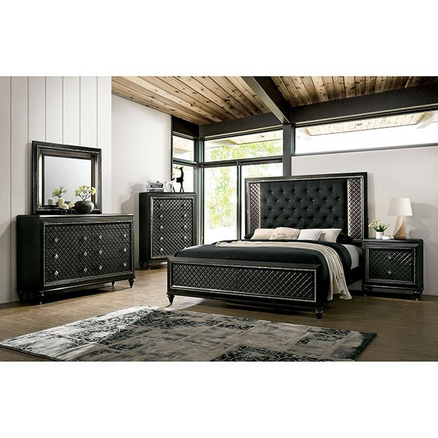 Demetria Bed Model Cm7584-Queen Bed By Furniture Of America 