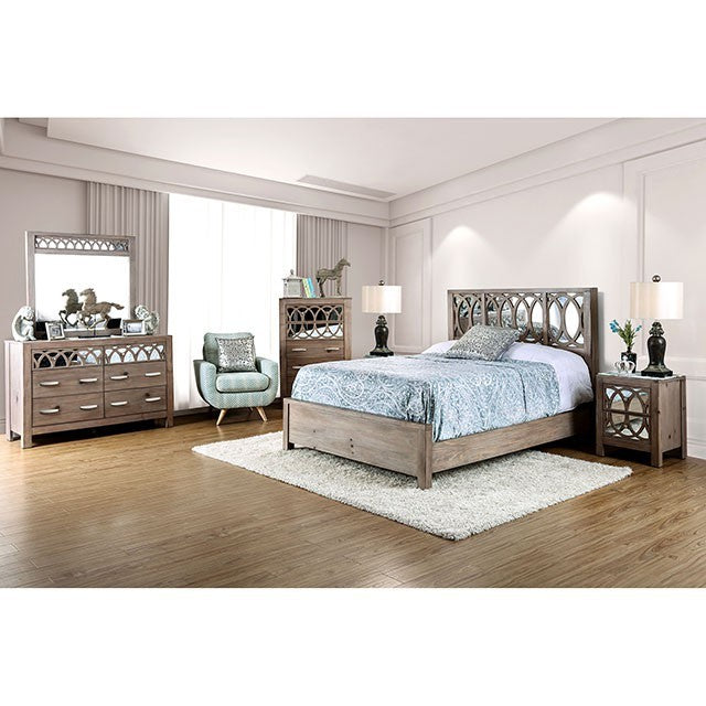 Zaragoza Bed Model Cm7585-E.King Bed By Furniture Of America 