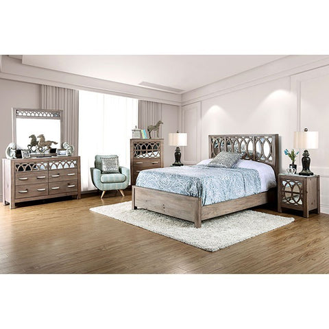 Zaragoza Bed Model Cm7585-E.King Bed By Furniture Of America 