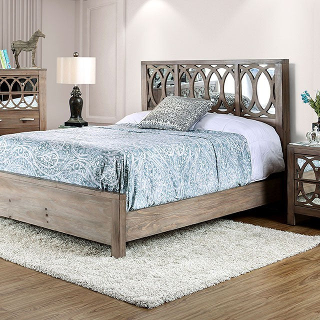 Zaragoza Bed Model Cm7585-E.King Bed By Furniture Of America 