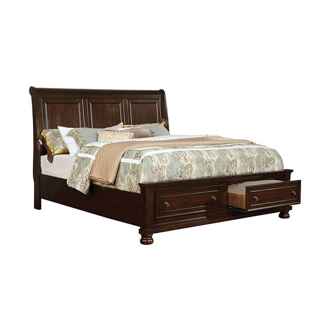 Castor Bed Model Cm7590Ch-Queen Bed By Furniture Of America 