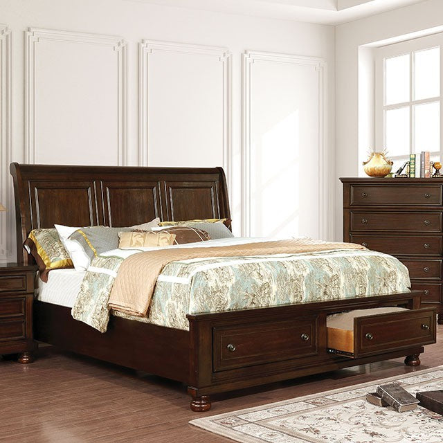 Castor Bed Model Cm7590Ch-Queen Bed By Furniture Of America 