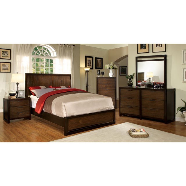 Corsica Bed Model Cm7608-Queen Bed By Furniture Of America 