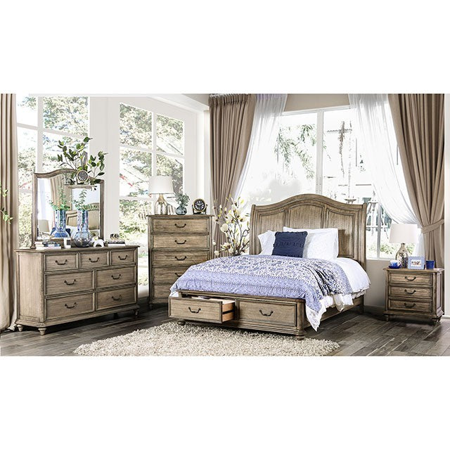 Belgrade Bed Model Cm7613-Queen Bed By Furniture Of America 