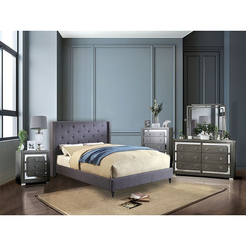 Anabelle Bed Model Cm7677Bl-Twin Bed By Furniture Of America 