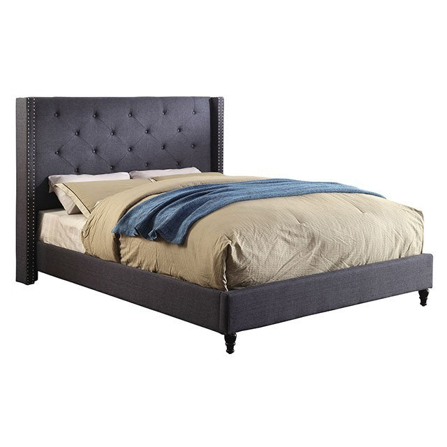 Anabelle Bed Model Cm7677Bl-Queen Bed By Furniture Of America 