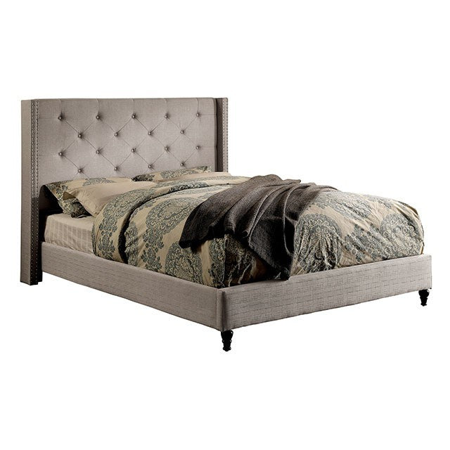 Anabelle Bed Model Cm7677Gy-Twin Bed By Furniture Of America 