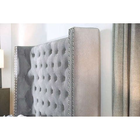 Mirabelle Bed Model Cm7679Gy By Furniture Of America 