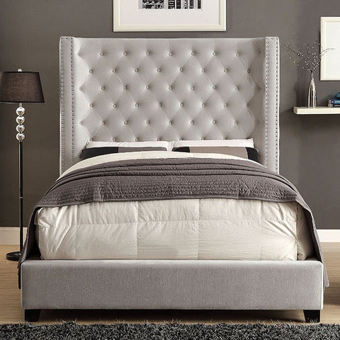 Mirabelle Bed Model Cm7679Iv-Cal.King Bed By Furniture Of America 