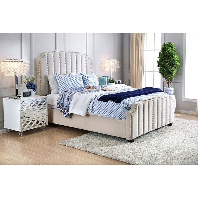 Atria Bed Model Cm7687Bg-Queen Bed By Furniture Of America 