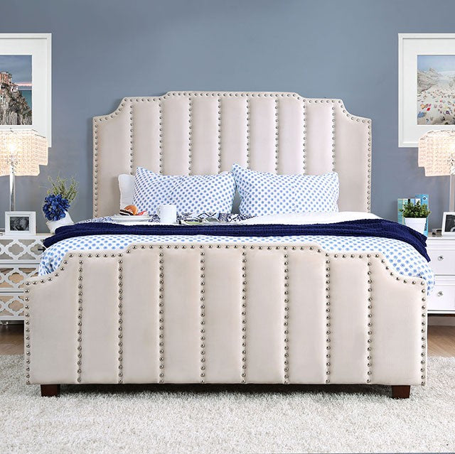Atria Bed Model Cm7687Bg-Full Bed By Furniture Of America 