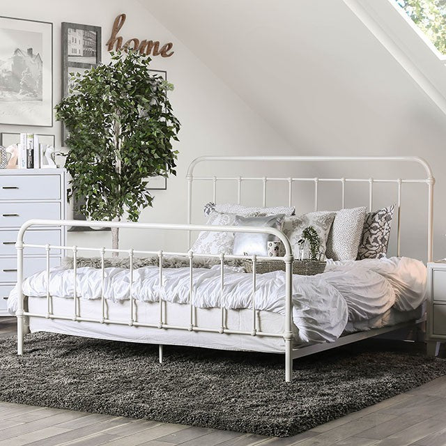 Iria Bed Model Cm7701Wh-Full Bed By Furniture Of America 