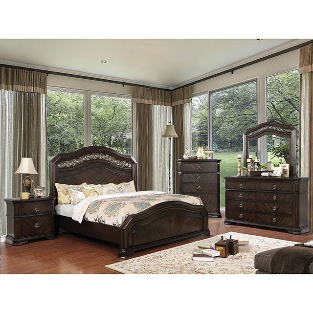 Calliope Bed Model Cm7751-Queen Bed By Furniture Of America 