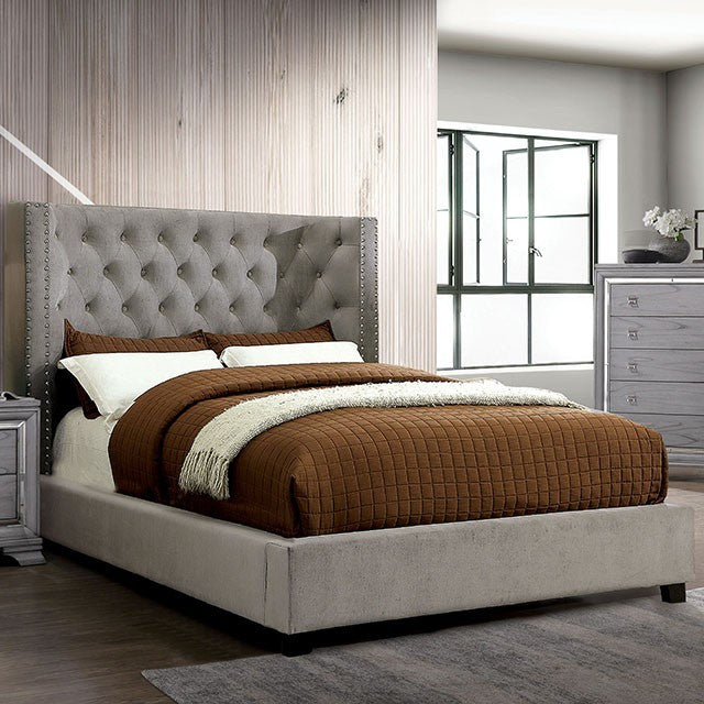Cayla Bed Model Cm7779Gy By Furniture Of America 