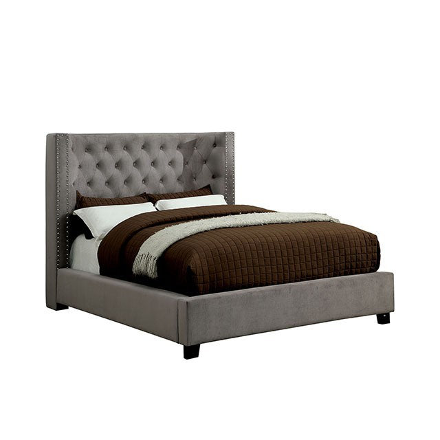 Cayla Bed Model Cm7779Gy-E.King Bed By Furniture Of America 