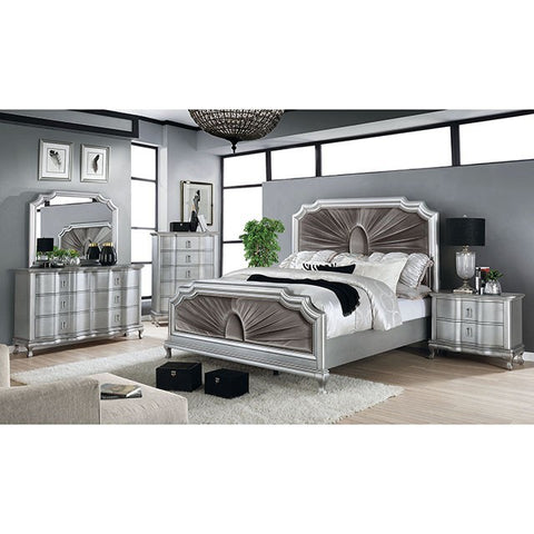 Aalok Bed Model Cm7864-E.King Bed By Furniture Of America 
